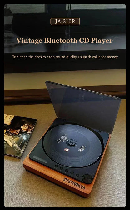 Vintage Style CD Player with USB & Bluetooth 5.1