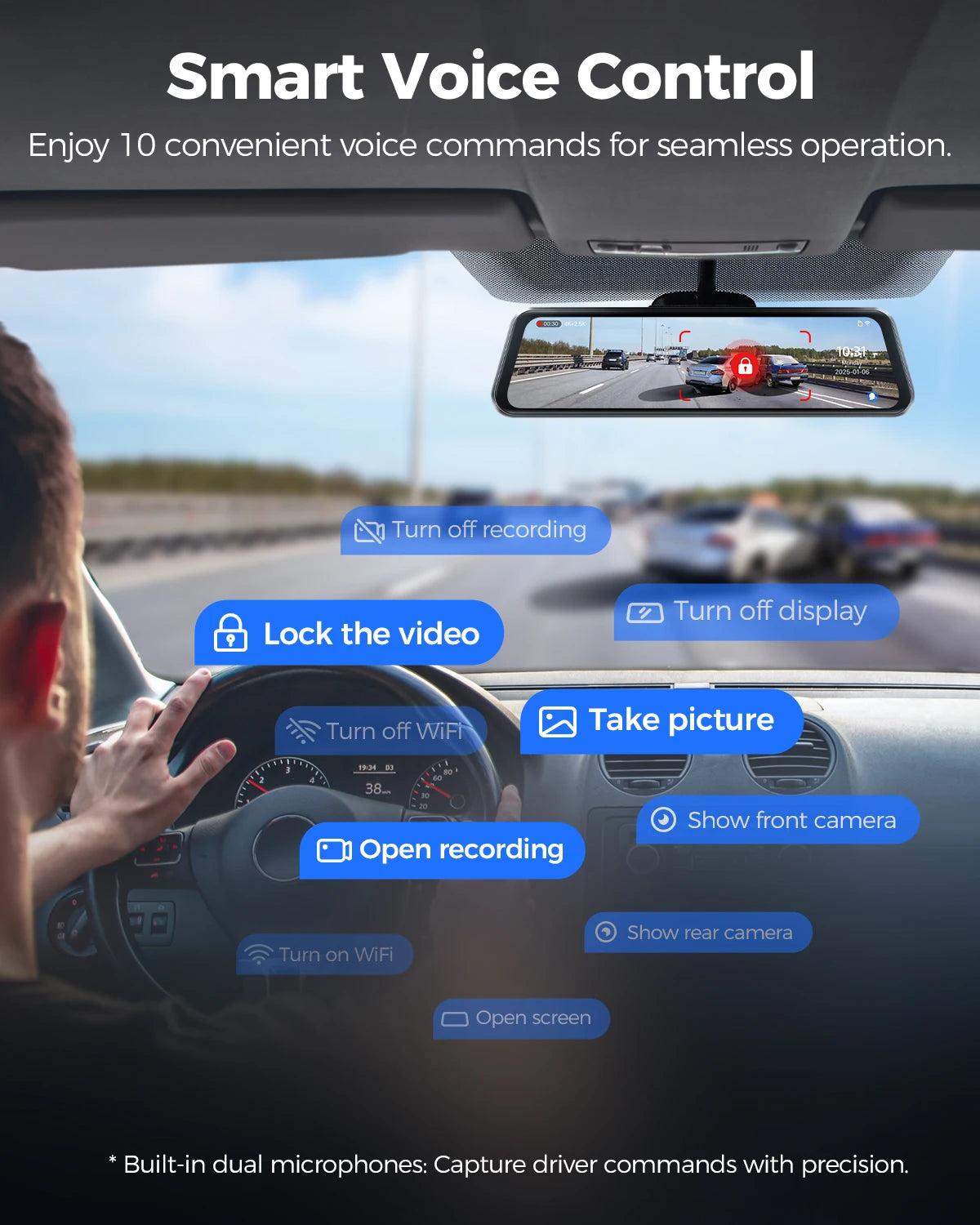 128GB Dashcam Full HD High-Speed Recording