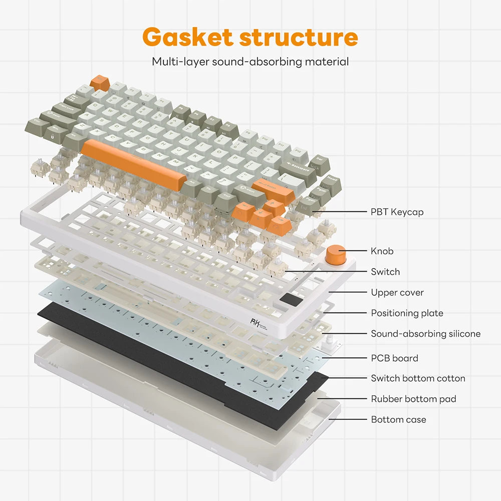 Hot-Swap RGB Mechanical Gaming Keyboard Fast Silver Switch