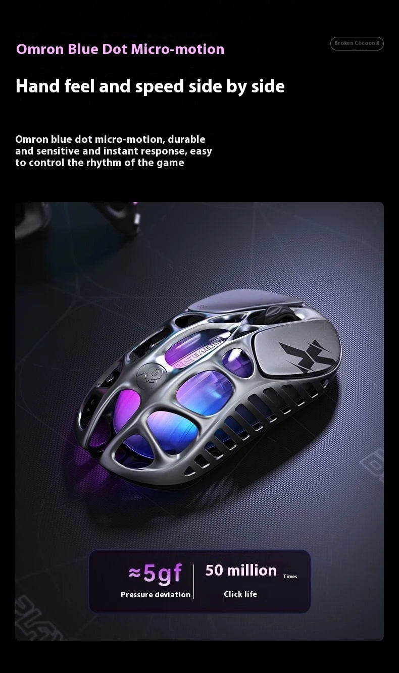 High Performance Gaming Mouse with Adjustable DPI and RGB Lights