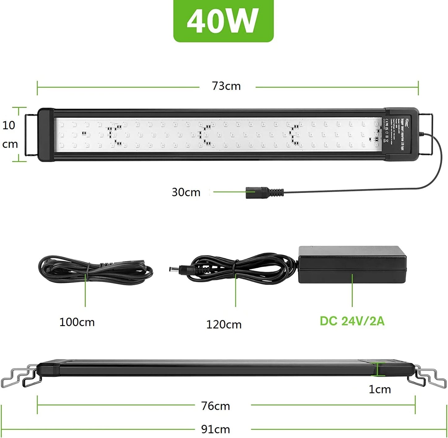 Smart Aquarium LED Light 75cm Bluetooth App Control