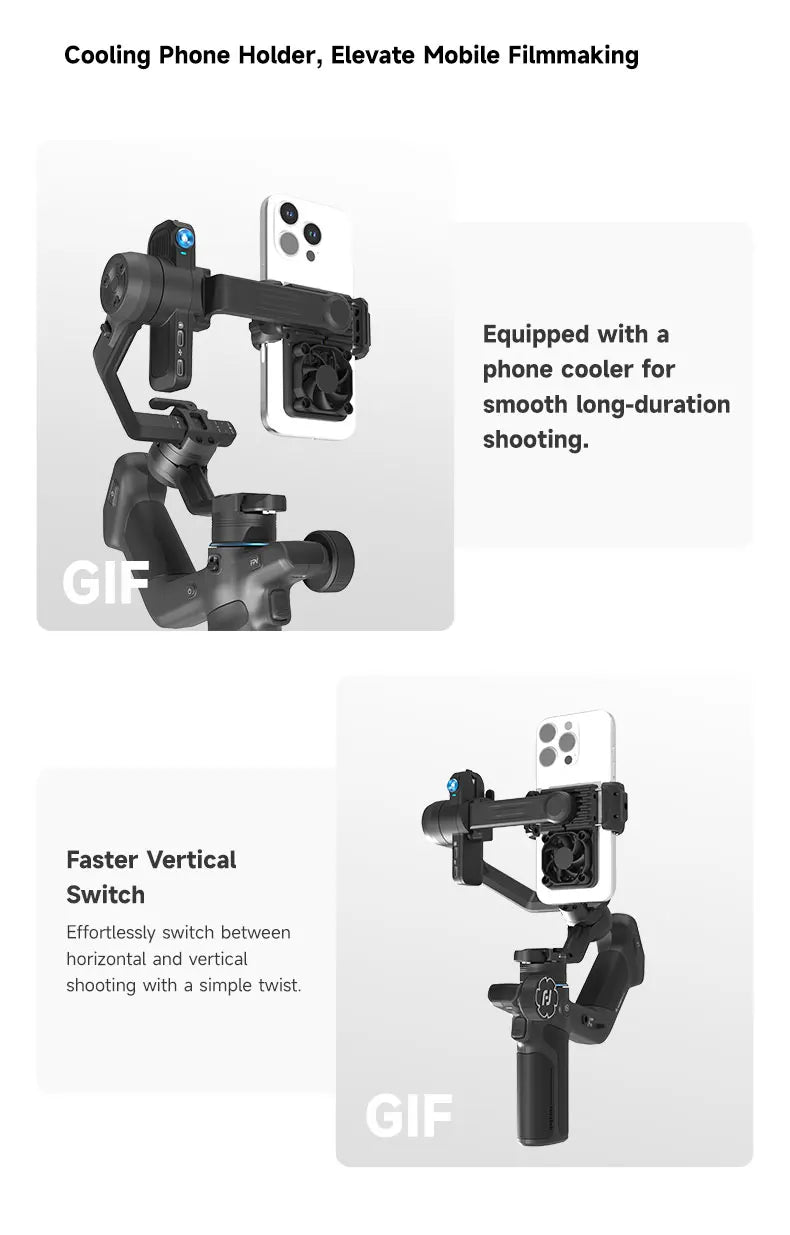 3 Axis Smartphone Stabilizer Mini 3 Camera Version