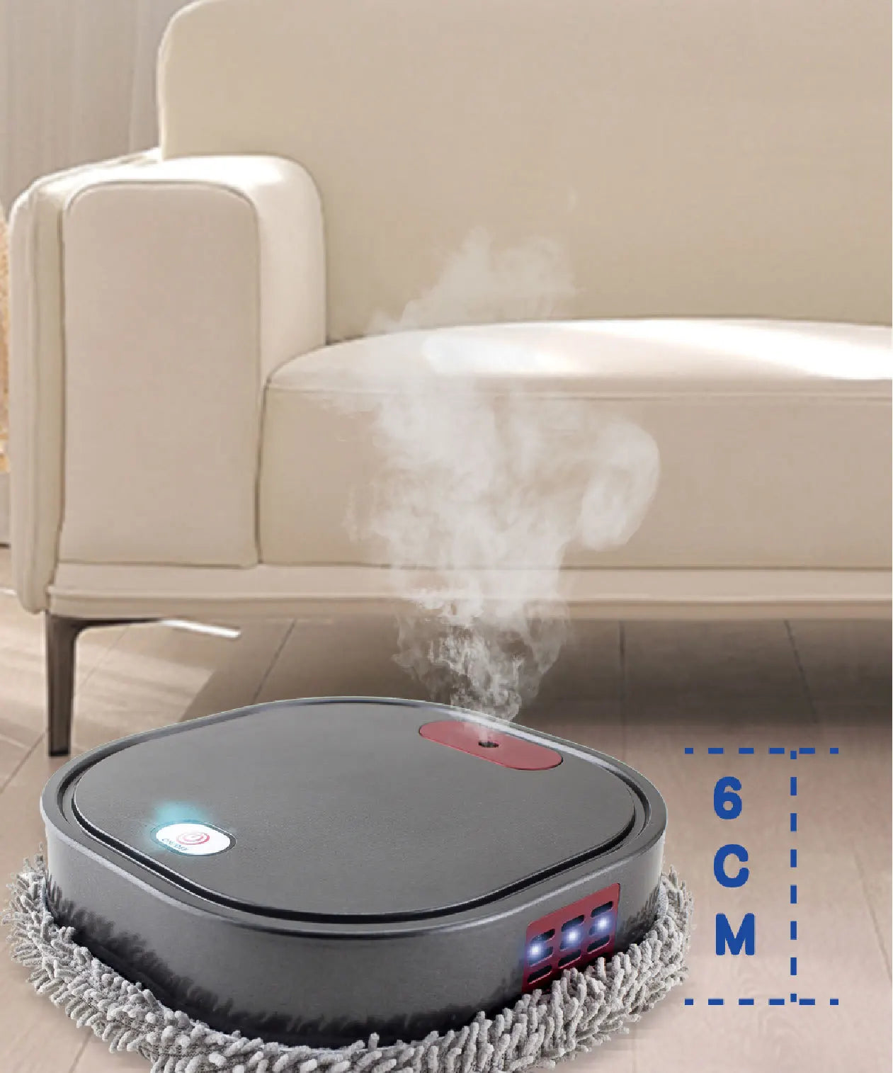 Smart Mopping Robot for Sweeping and Spraying