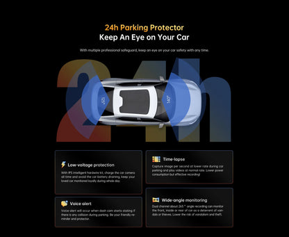 Smart 1944P Car Dash Camera Dual Lens GPS 64G Recorder
