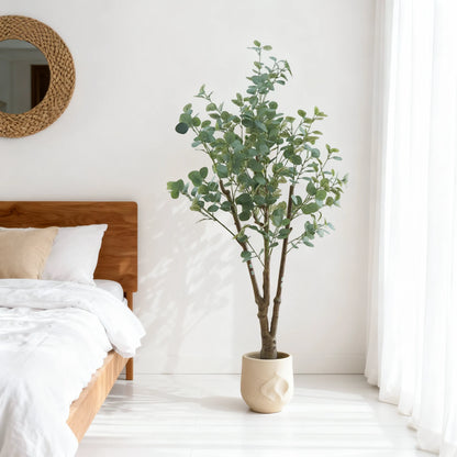 Faux Eucalyptus Plant Low-Maintenance Home & Office Decor