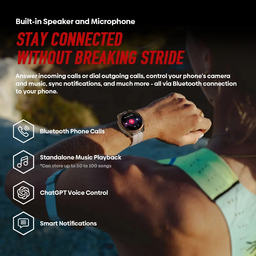 1.43 Inch AMOLED Fitness Smart Watch GPS Workout Tracker