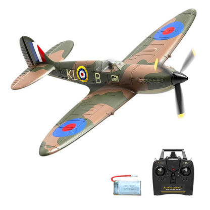 RC Fighter Plane 400mm Wingspan with One-Key Aerobatics