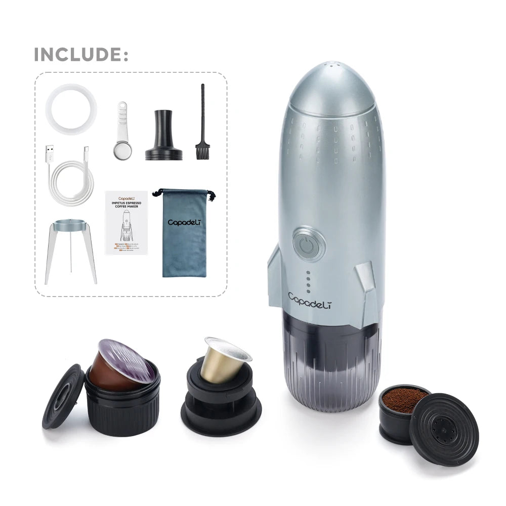 Portable 3-in-1 Espresso Machine for Travel and Camping