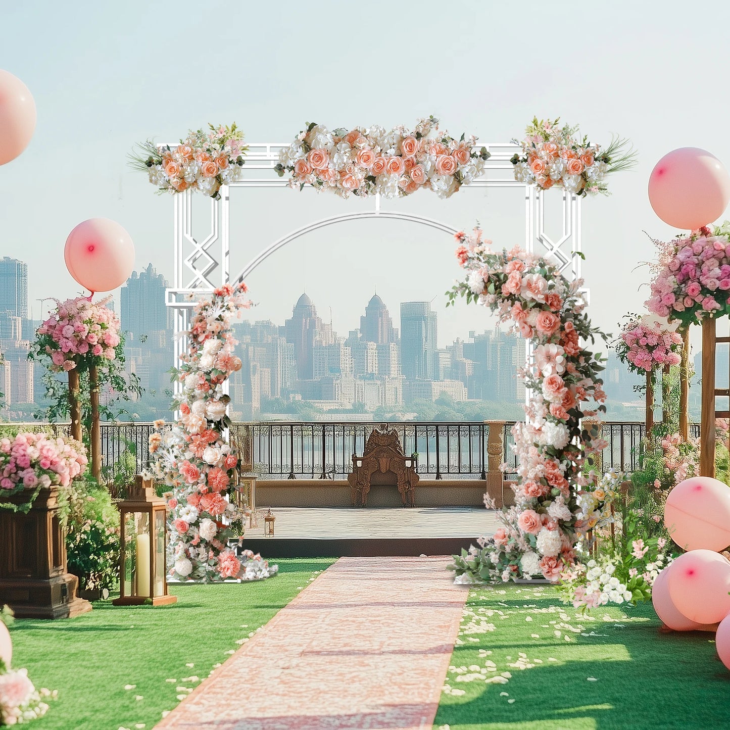 Large Garden Trellis Party Arch Frame for Events