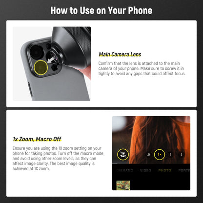 85mm HD Telephoto Phone Lens 2.5X Magnification