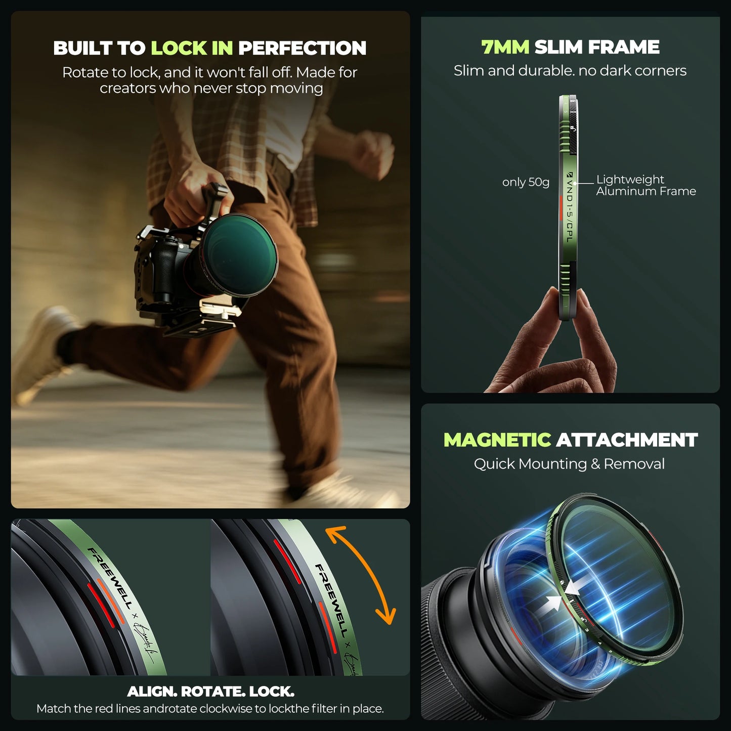 77mm Cine Pro Variable ND CPL Filter Kit with Glow Mist
