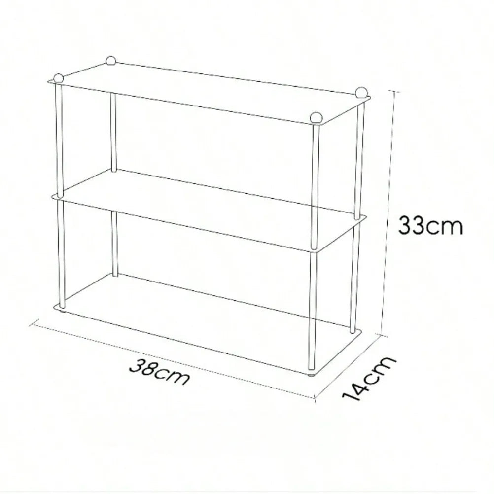 3 Tier Stainless Steel Storage Rack Minimalist Kitchen Organizer