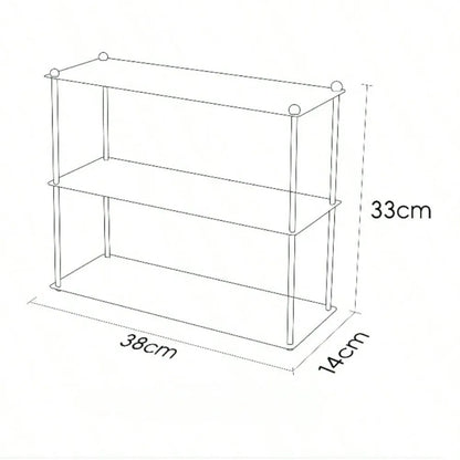 3 Tier Stainless Steel Storage Rack Minimalist Kitchen Organizer