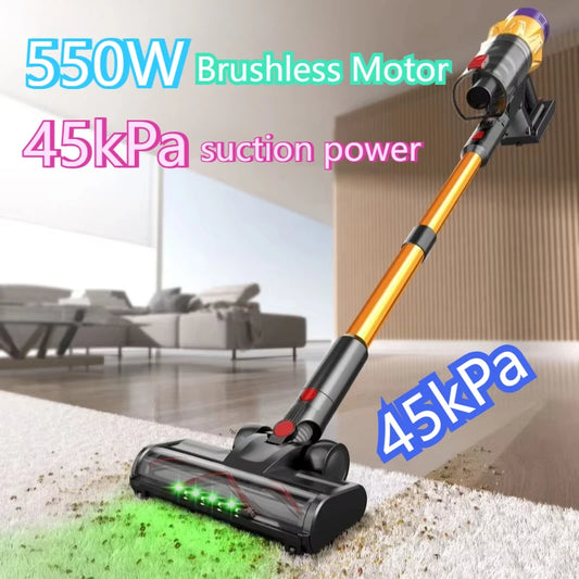 Cordless Handheld Vacuum Cleaner 550W with Touchscreen Control