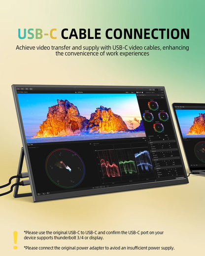 22” Portable Gaming Monitor 2560x1440 QHD LED Display