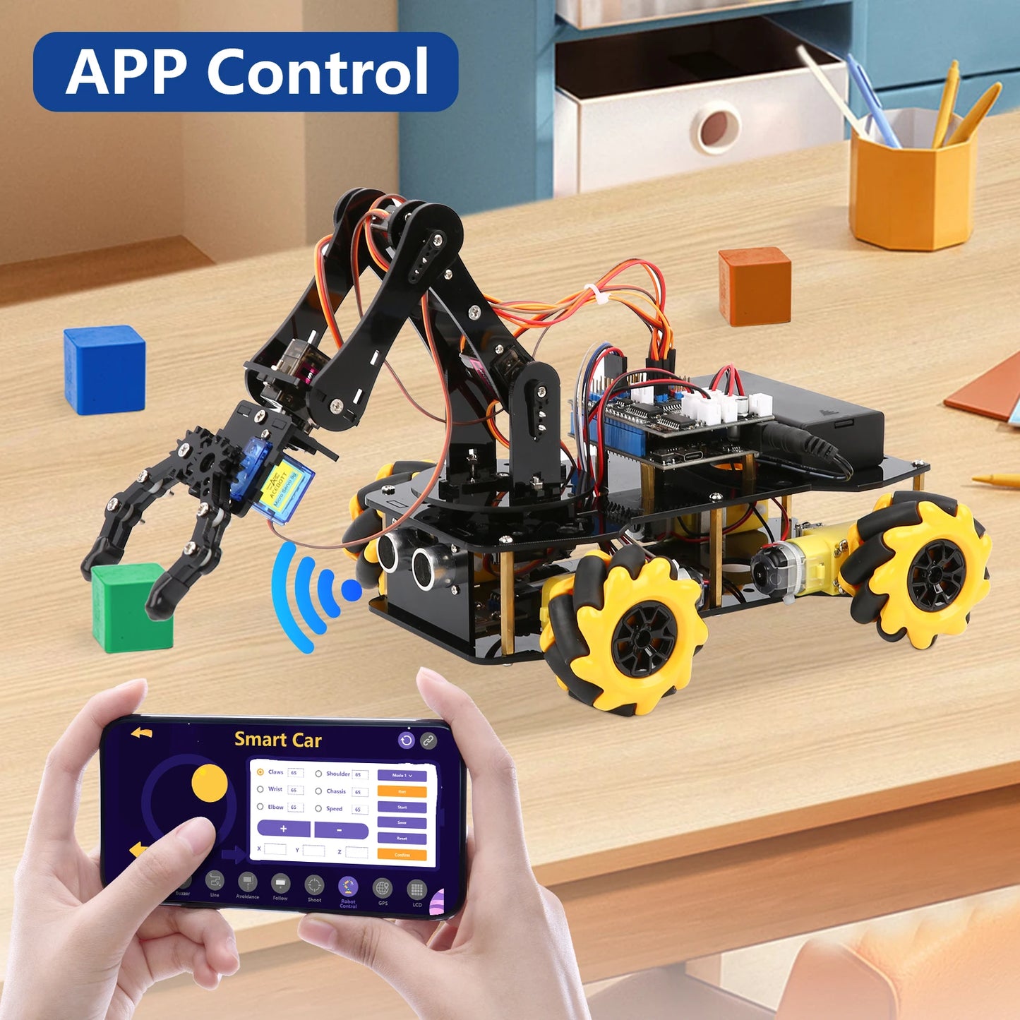 Programmable 4DOF Robot Arm STEM Education Kit