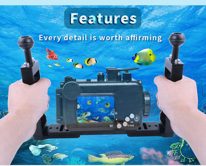 Diving Camera Tray Stabilizer Rig with Dual Handles