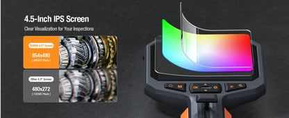 Slim 5.5mm Inspection Camera 360 Degree Steering 4.5 Inch