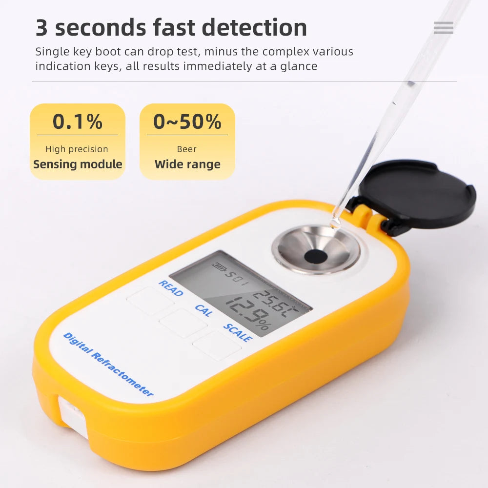 Portable Beer Alcohol Meter for Home and Professional Use