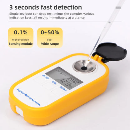 High-Precision Wine Tester Refractometer for Home Brewing