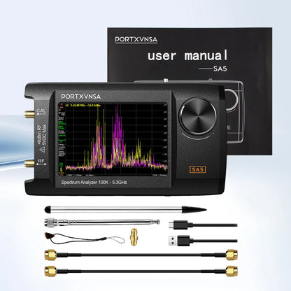 Handheld Spectrum Analyzer 4-Inch IPS 5.3GHz Signal Generator