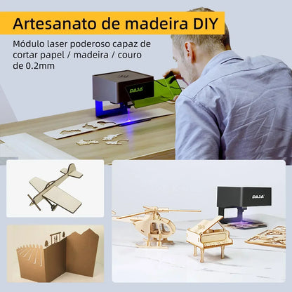 3000mW Mini Laser Engraver CNC Machine for Wood and Plastic