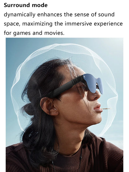 AR Video Glasses with HDR10 Private Cinema Display