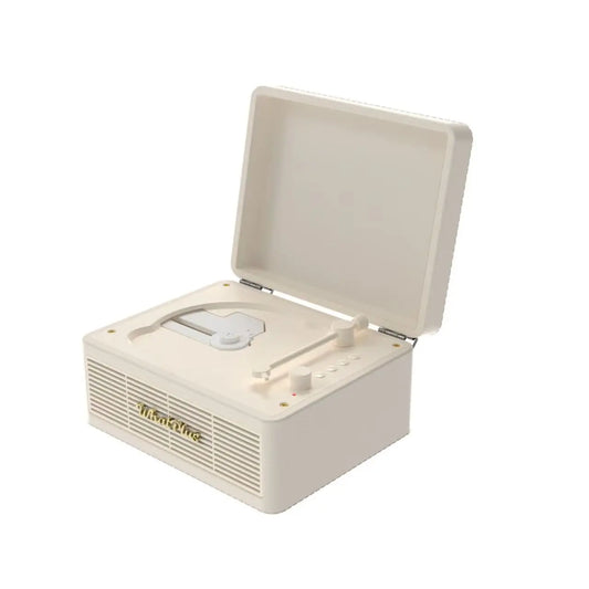 Portable Bluetooth CD Player with Retro Stereo Speakers