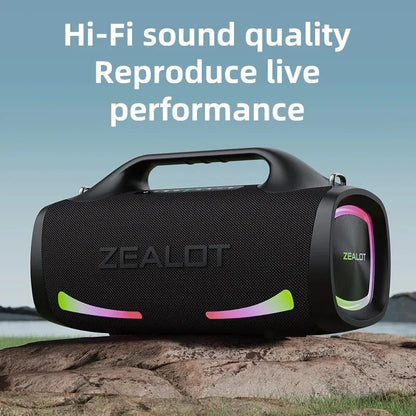 Portable Bluetooth Party Speaker with Handle and 24Hour Playtime