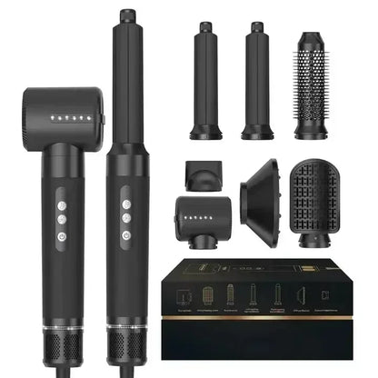 Black 7-in-1 Professional Hair Dryer & Styling Set
