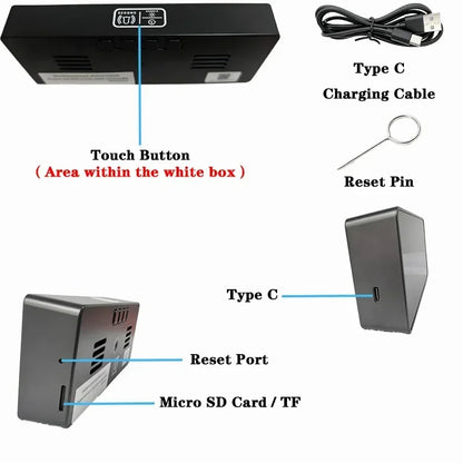 1080P WiFi Digital Clock Camera with App Control