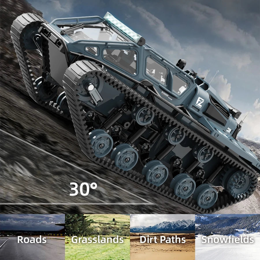 Remote Control Tracked Tank with LED Lights Off-Road