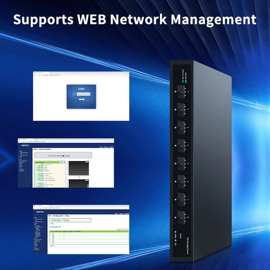 High Speed 10Gb Smart Web Managed SFP+ Switch 8 Port