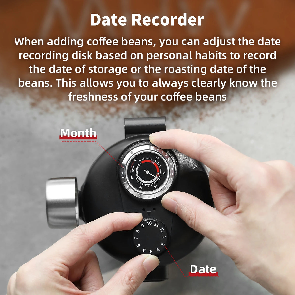 Airtight Coffee Bean Storage Jar with Valve & Spoon