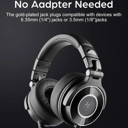 HiFi Over Ear Wired Studio Headphones with Cushions