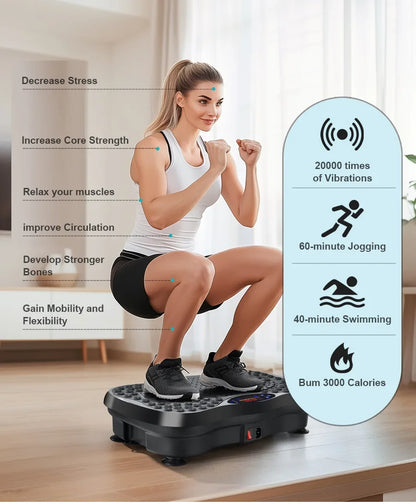 Whole Body Red Vibration Platform with Bluetooth and Remote