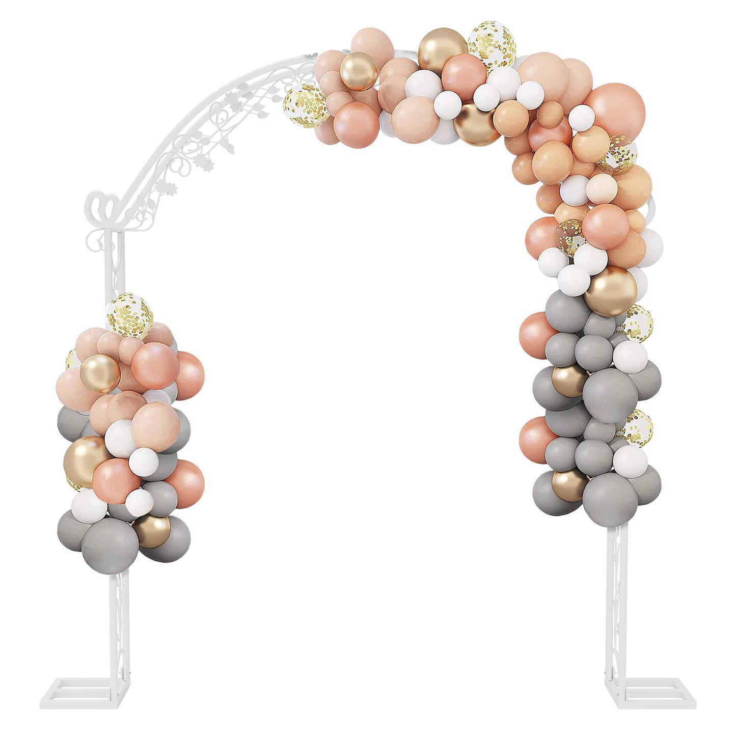 Large White Wedding Arch Backdrop Metal Pergola Stand