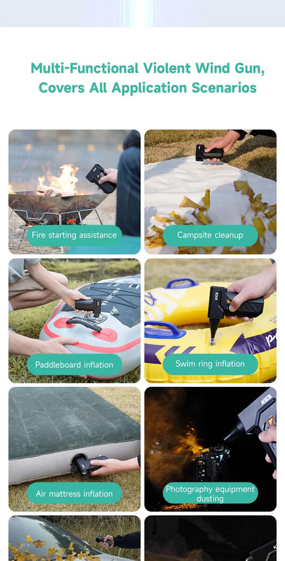 Portable Air Duster with Long Battery Life and Fast Speed