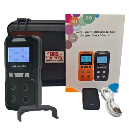 Compact 4-in-1 Gas Analyzer for Toxic & Combustible Gases