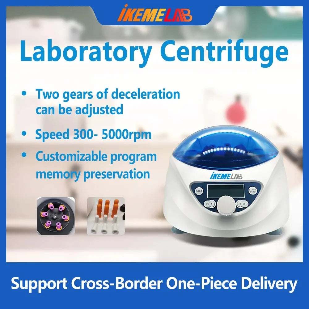 White Low-Speed Laboratory Centrifuge with LCD Display