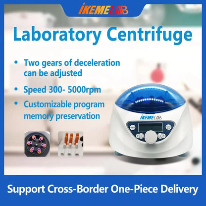 White Low-Speed Laboratory Centrifuge with LCD Display