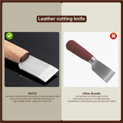 63-Piece Leatherworking Tool Kit for DIY & Repair