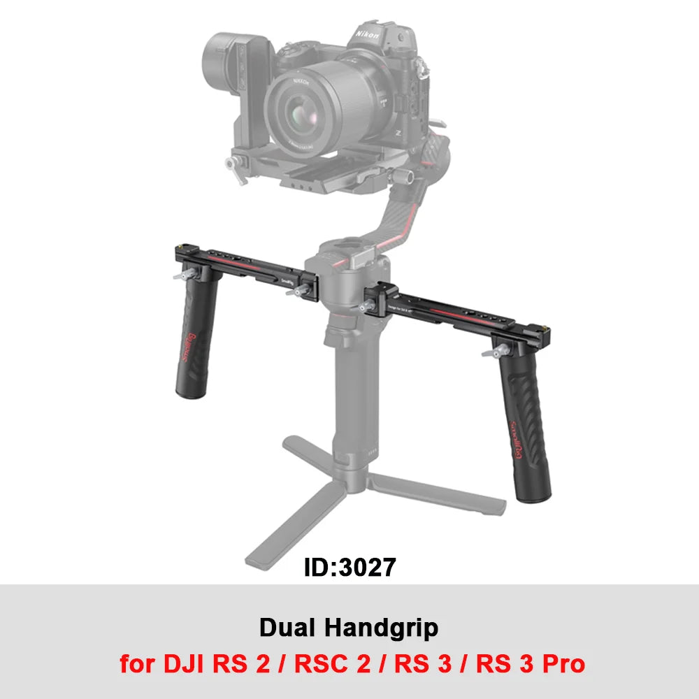 Dual Handle Grip Monitor Mount for Gimbal Stabilizers