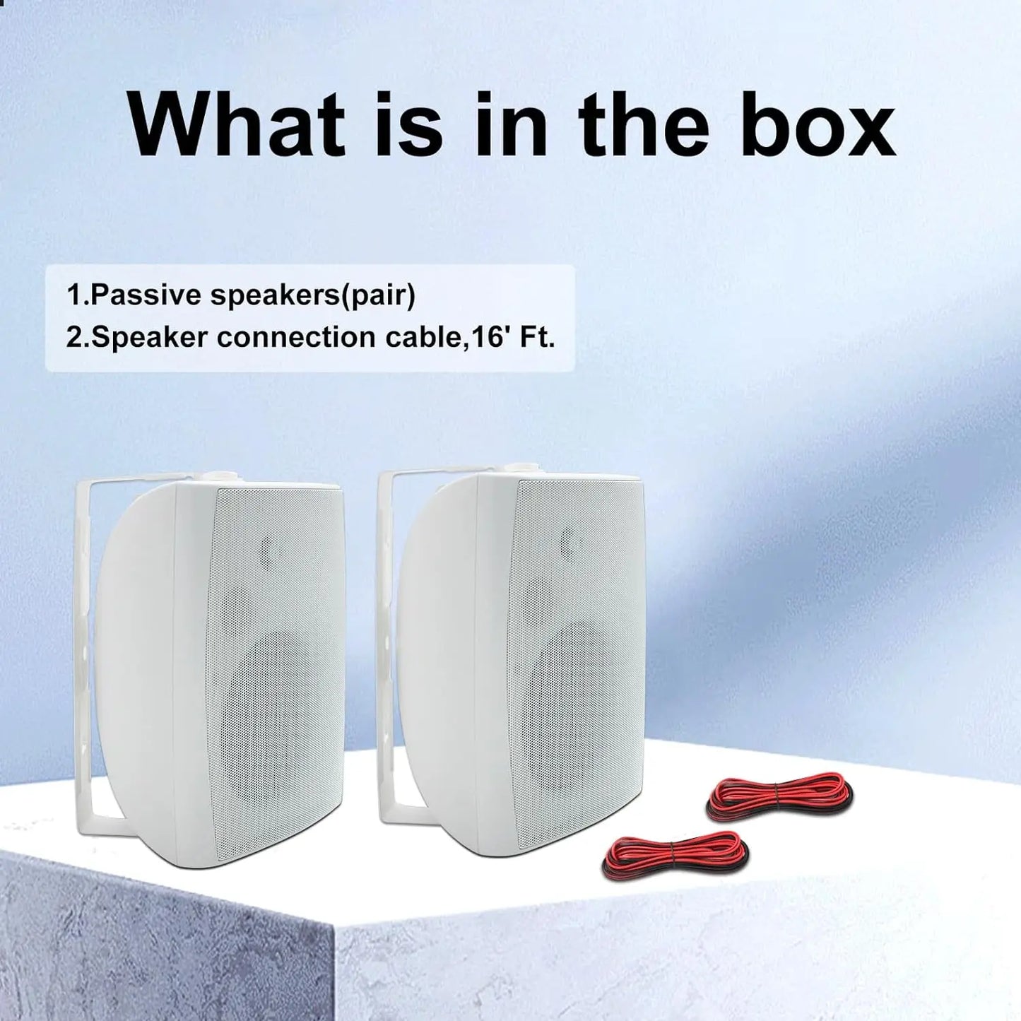 Outdoor 6.5 Inch 400W Passive Speakers White