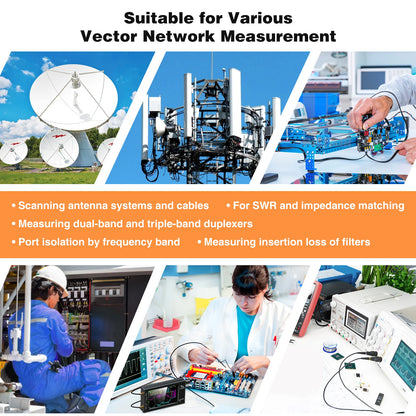 4.3" Portable Antenna Analyzer 10k–1.5GHz with SWR Meter