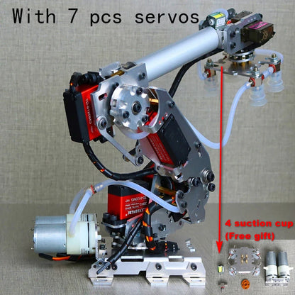 Programmable Robotic Arm with Servos and Suction