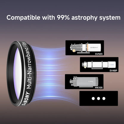 1.25 Inch Near Infrared Light Pollution Filter for Telescopes