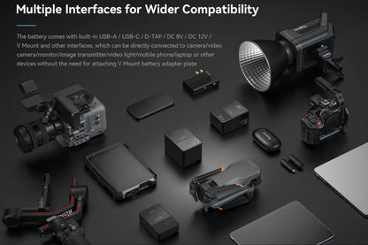 Professional V-Mount Battery for Cameras and Lights