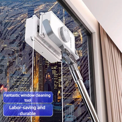 Adjustable Magnetic Window Cleaner with Telescopic Rod 8-35mm