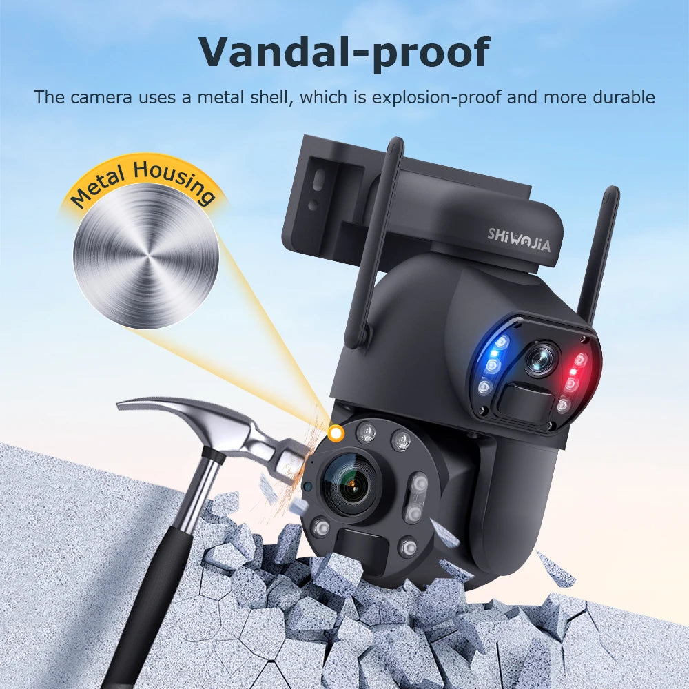 Outdoor WiFi CCTV Camera 36X Zoom Solar 128TF